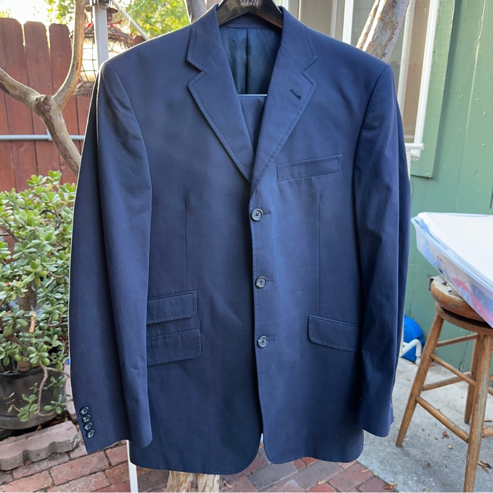 Burberry Men's Navy Blazer